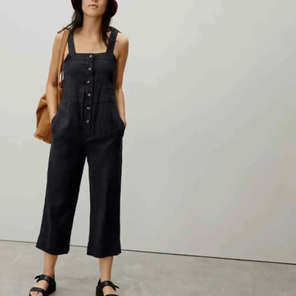 Everlane Linen Picnic Jumpsuit